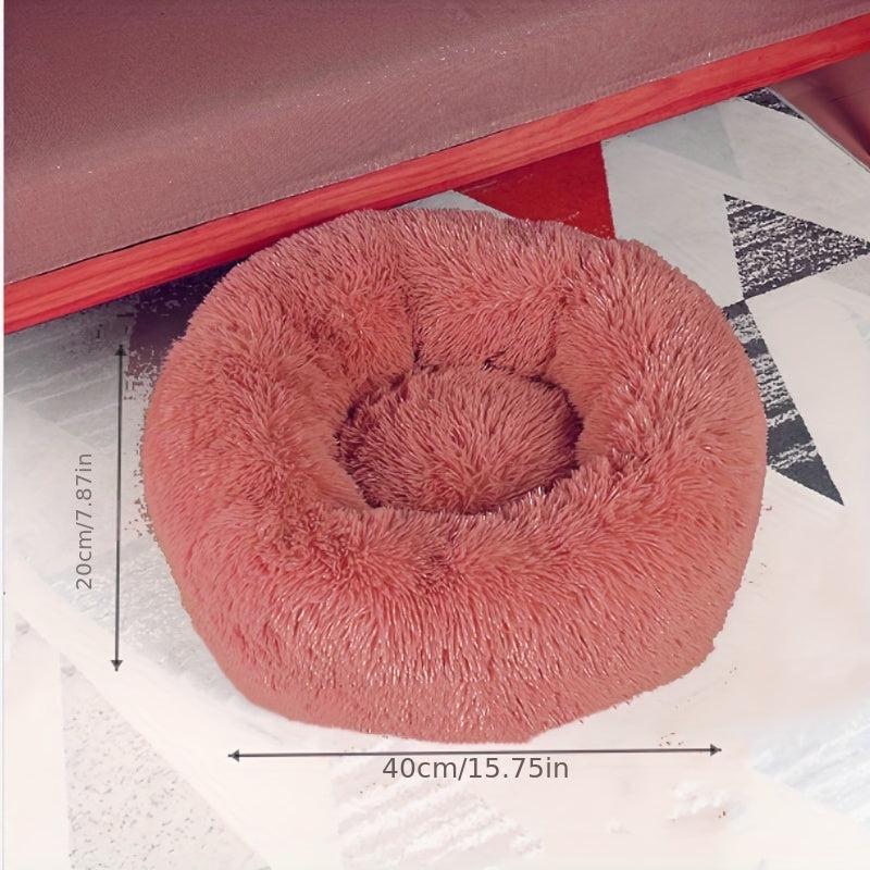 Soft Round Cat Bed for Indoor Cats