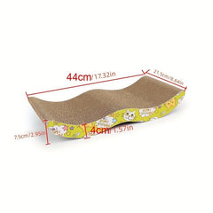 Durable Cat Scratching Pad - Wear Resistant Corrugated Cardboard Scratcher