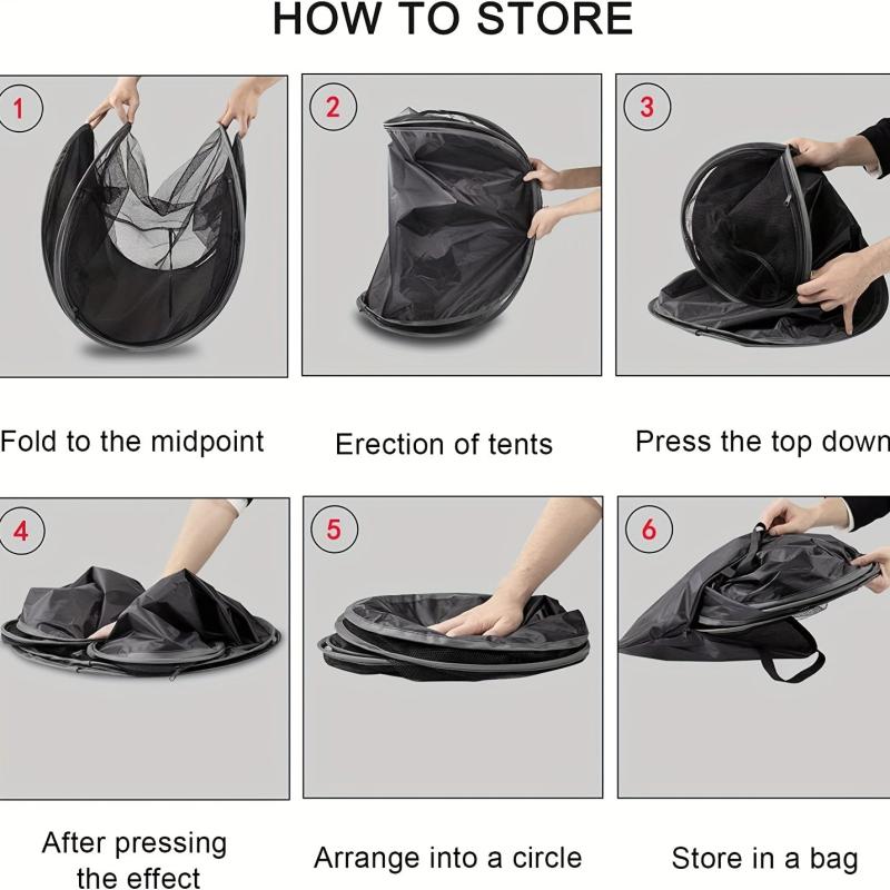 Foldable Pet Tent with Bug Net for Cats and Small Dogs