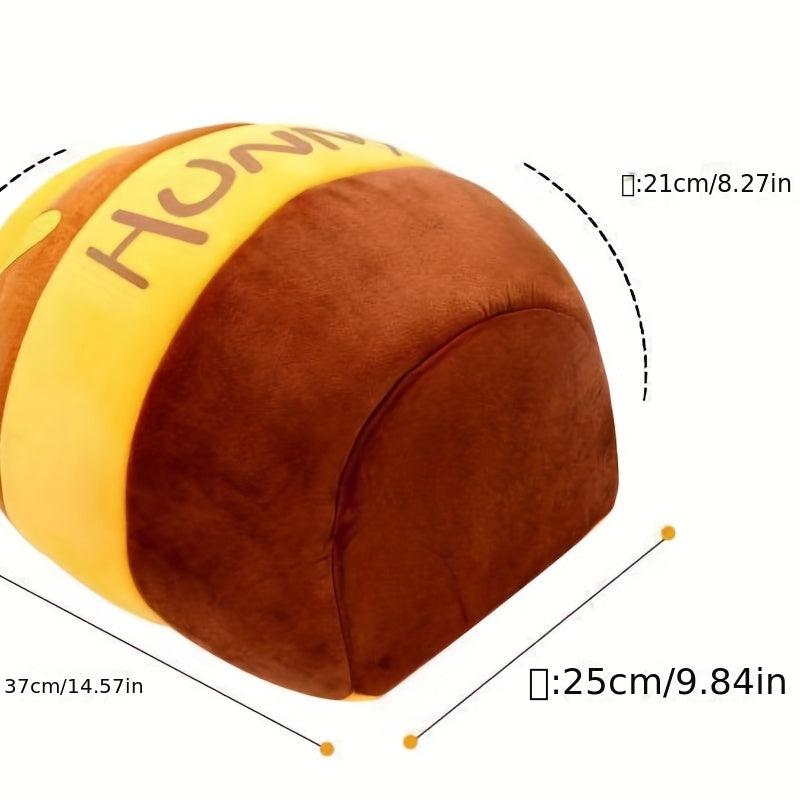Plush Cat Nest Honey Pot Cat Bed Semi-Enclosed Soft Pet Cave Nest