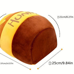Plush Cat Nest Honey Pot Cat Bed Semi-Enclosed Soft Pet Cave Nest