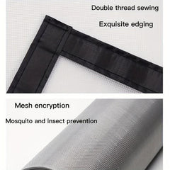 Anti Cat Door Curtain Magic Sticker Gauze Screen Double Zipper