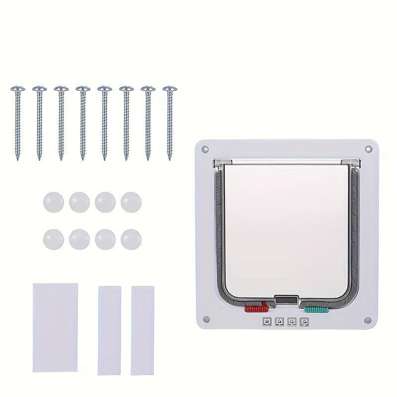 Lockable Pet Dog Cat Flap Door for Interior/Exterior Doors