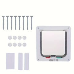 Lockable Pet Dog Cat Flap Door for Interior/Exterior Doors