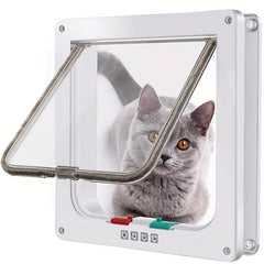 Lockable Pet Dog Cat Flap Door for Interior/Exterior Doors