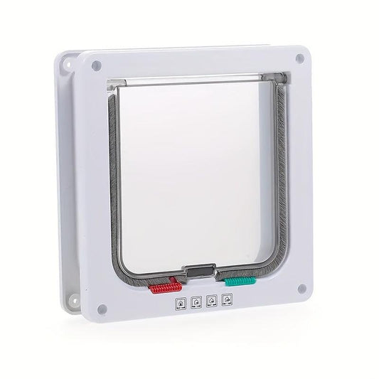 Lockable Pet Dog Cat Flap Door for Interior/Exterior Doors