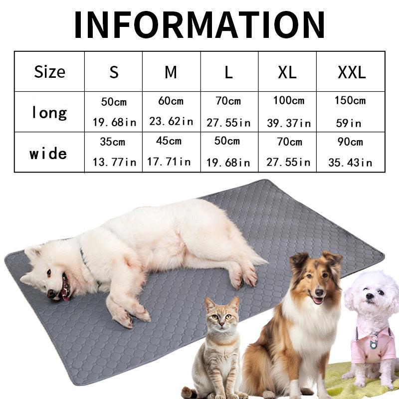 Cartoon Graphic Pet Mat Reusable Washable Dog Bed Waterproof