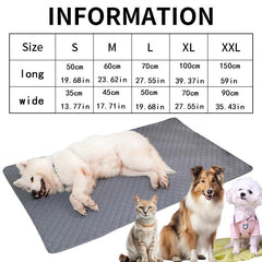 Cartoon Graphic Pet Mat Reusable Washable Dog Bed Waterproof
