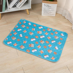 Cartoon Graphic Pet Mat Reusable Washable Dog Bed Waterproof