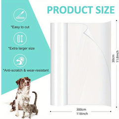 Transparent Dog Door Protector Scratch Guard Self Anti Scratch Cat Furniture