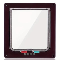4-Way Lock Cat Door for Indoor/Outdoor Entry/Exit Weatherproof Pet Door