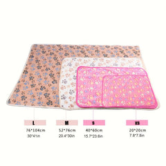Pet Blanket Dog Blanket Four Seasons Universal Printed Pet Mat Bed