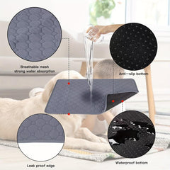 Breathable & Water Absorbing Pet Urine Pad - Non-slip - Cat & Dog