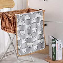 Heart Pattern Dog Blanket Soft Fleece Bed Mat for Indoor Cats and Dogs