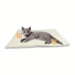 Self Warming Cat Bed Small Dog Mat Thermal Pet Pad with Removable Cover