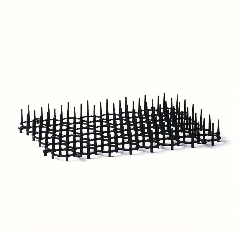12pcs Plastic Cat Scat Pad Indoor Balcony Garden Cat Repellent Net