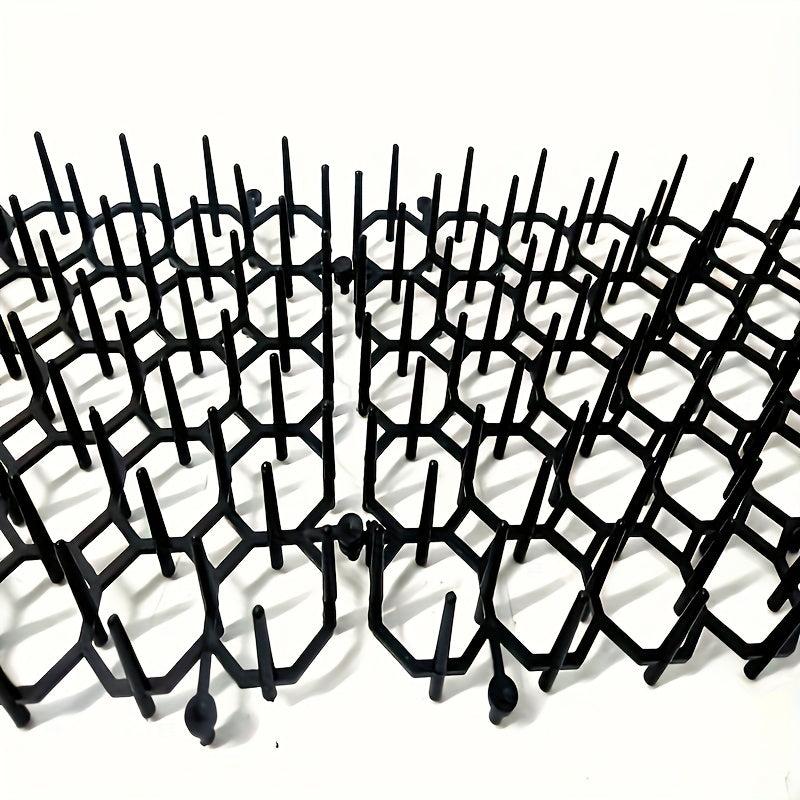 12pcs Plastic Cat Scat Pad Indoor Balcony Garden Cat Repellent Net