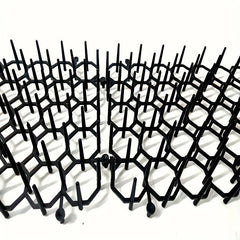 12pcs Plastic Cat Scat Pad Indoor Balcony Garden Cat Repellent Net