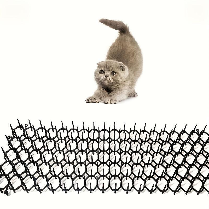 12pcs Plastic Cat Scat Pad Indoor Balcony Garden Cat Repellent Net