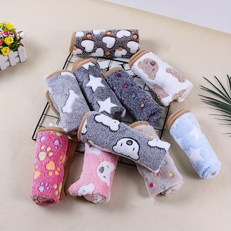 Cartoon & Star Pattern Dog Mat Summer Breathable Pet Blanket