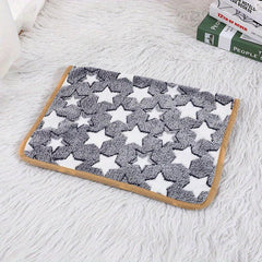 Cartoon & Star Pattern Dog Mat Summer Breathable Pet Blanket