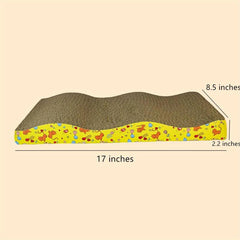 Wave Cat Scratcher Pad: Stress Relieving Toy