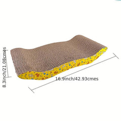 Wave Cat Scratcher Pad: Stress Relieving Toy