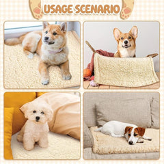 Pet Blanket Mat Warm Pet Bed Sleep Mat Double Sided Blanket Dog Sleeping Blanket