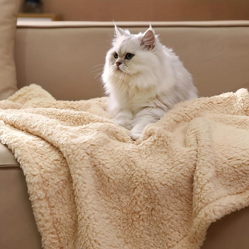 Pet Blanket Mat Warm Pet Bed Sleep Mat Double Sided Blanket Dog Sleeping Blanket