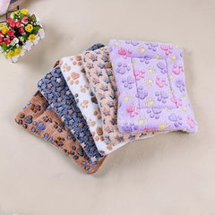 Cartoon Dog Paw Pattern Double Layer Pet Mat