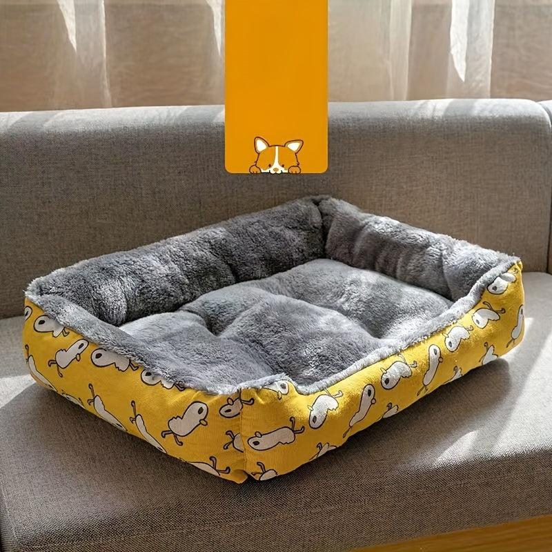 Cat Bed Square Pet Mat Winter Warm Cat Mat
