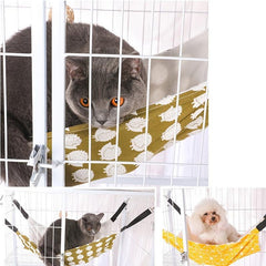 Graphic Pattern Reversible Cat Hammock Bed