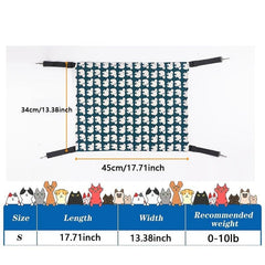 Graphic Pattern Reversible Cat Hammock Bed