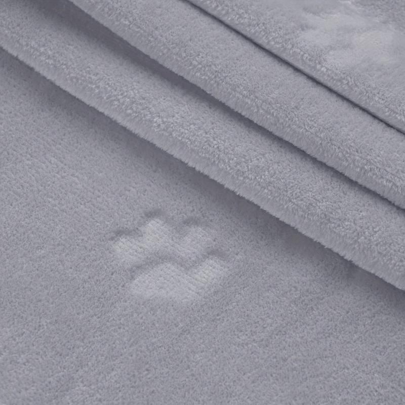 Soft Paw Print Dog Blanket: Calming Mat for Sleep, Thermal Flannel Throw