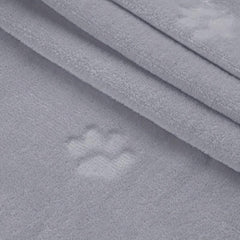Soft Paw Print Dog Blanket: Calming Mat for Sleep, Thermal Flannel Throw