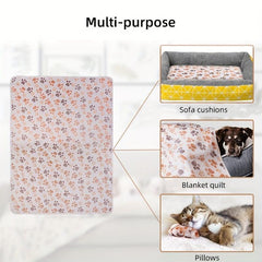 Soft Coral Velvet Dog Blanket Cozy and Comfortable Pet Blanket