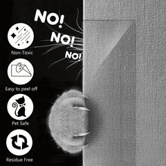 4pcs Cat Scratch Guard Mat Furniture Sofa Couch Protector Pads