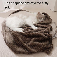 Pet Sleeping Blanket Cat Blanket Plush Four Seasons Universal Dog Cushion Soft