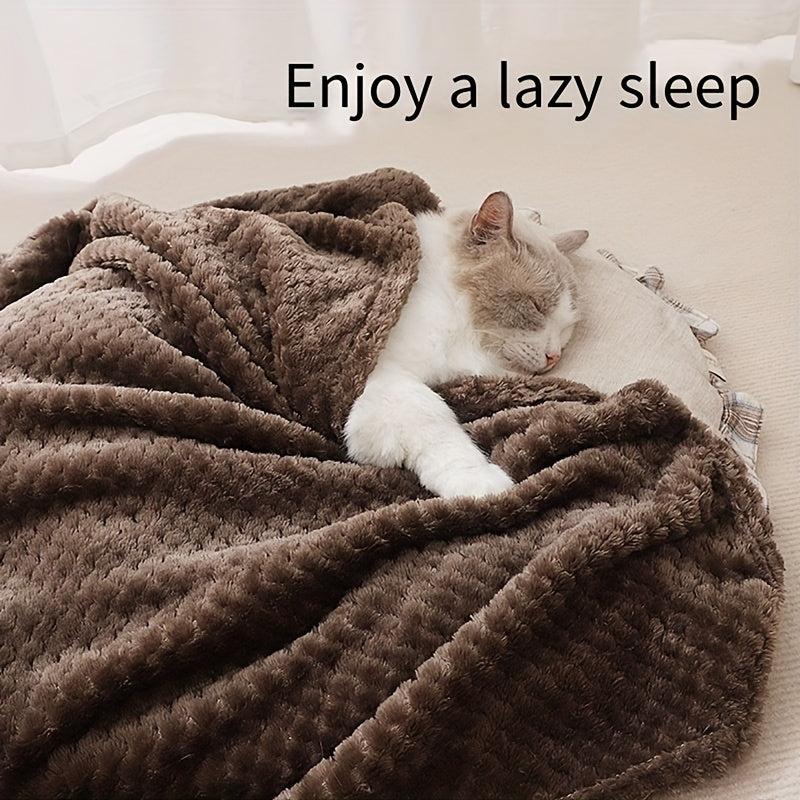 Pet Sleeping Blanket Cat Blanket Plush Four Seasons Universal Dog Cushion Soft