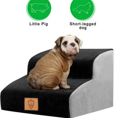 Foam Dog Stairs Non Slip Washable Cover Included