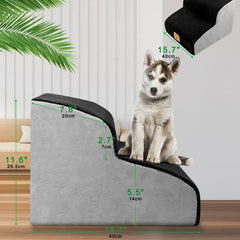Foam Dog Stairs Non Slip Washable Cover Included