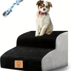 Foam Dog Stairs Non Slip Washable Cover Included