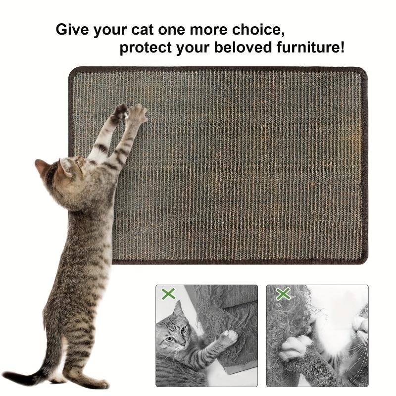 Sisal Cat Scratch Pad Protects Furniture & Satisfies Cat Instinct