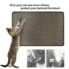 Sisal Cat Scratch Pad Protects Furniture & Satisfies Cat Instinct