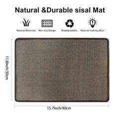 Sisal Cat Scratch Pad Protects Furniture & Satisfies Cat Instinct