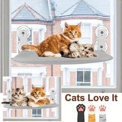 Foldable Cat Window Perch House with Strong Suction Cups
