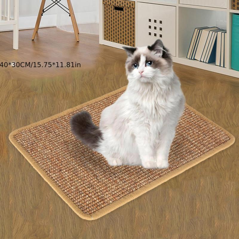 Sisal Cat Scratcher Mat Soft Scratch Pad Durable Protect Furniture