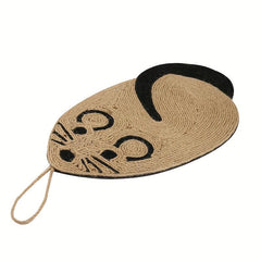 Sisal Cat Scratch Pad Hanging Rat Shaped Cat Scratcher Mat