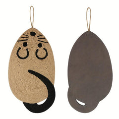 Sisal Cat Scratch Pad Hanging Rat Shaped Cat Scratcher Mat