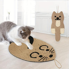 Sisal Cat Scratch Pad Hanging Rat Shaped Cat Scratcher Mat